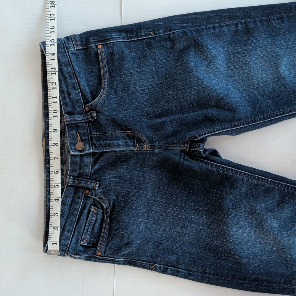 Gap 1969 Real Straight Leg Denim Jeans 28R Dark Wash Blue Pockets - Picture 10 of 16
